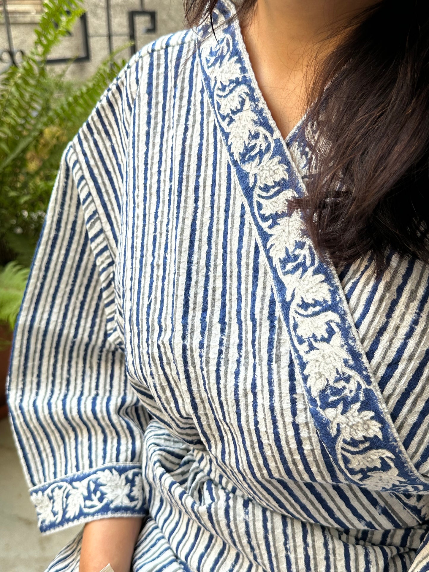 BLUE LINE BATHROBE
