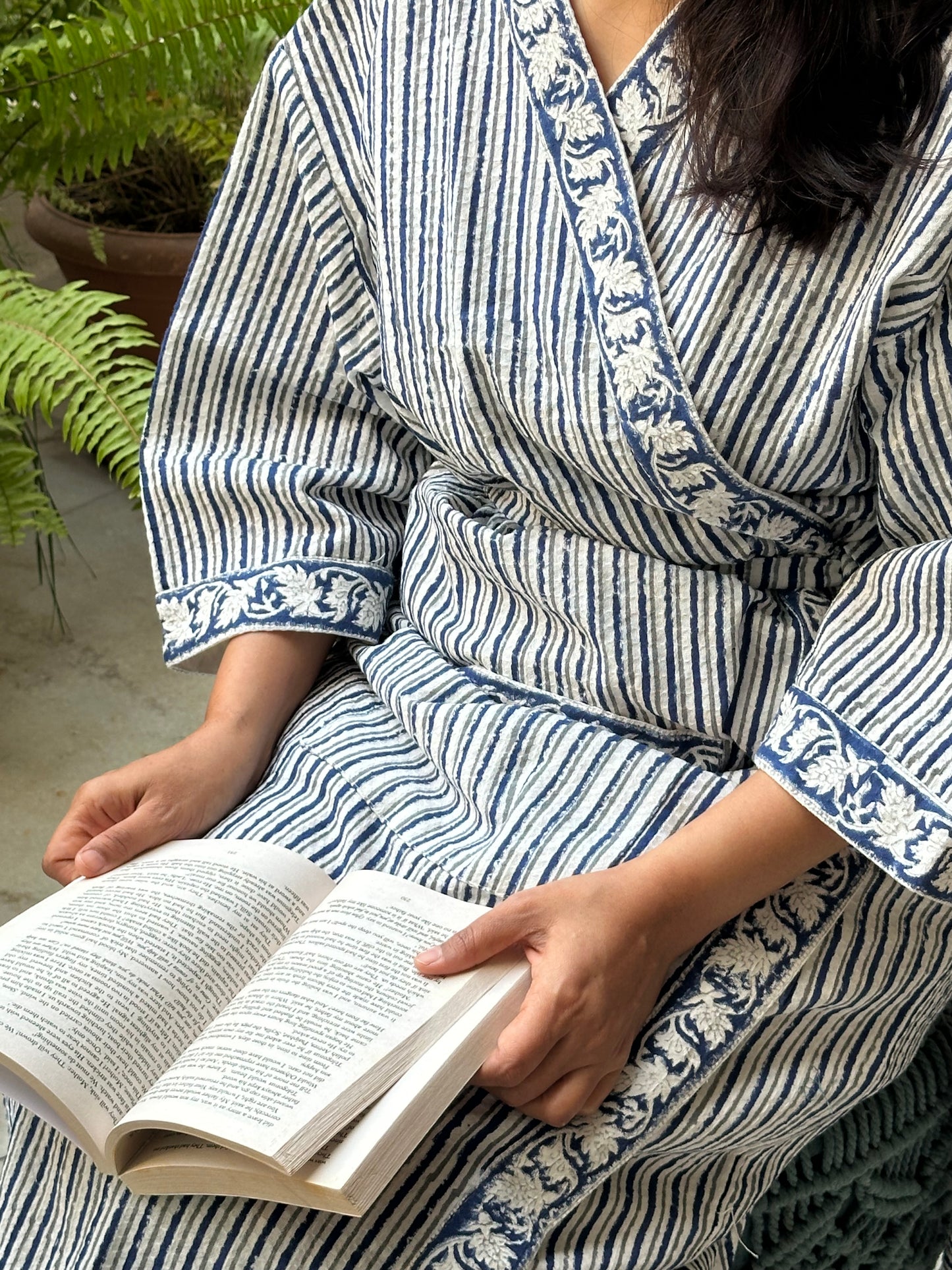 BLUE LINE BATHROBE