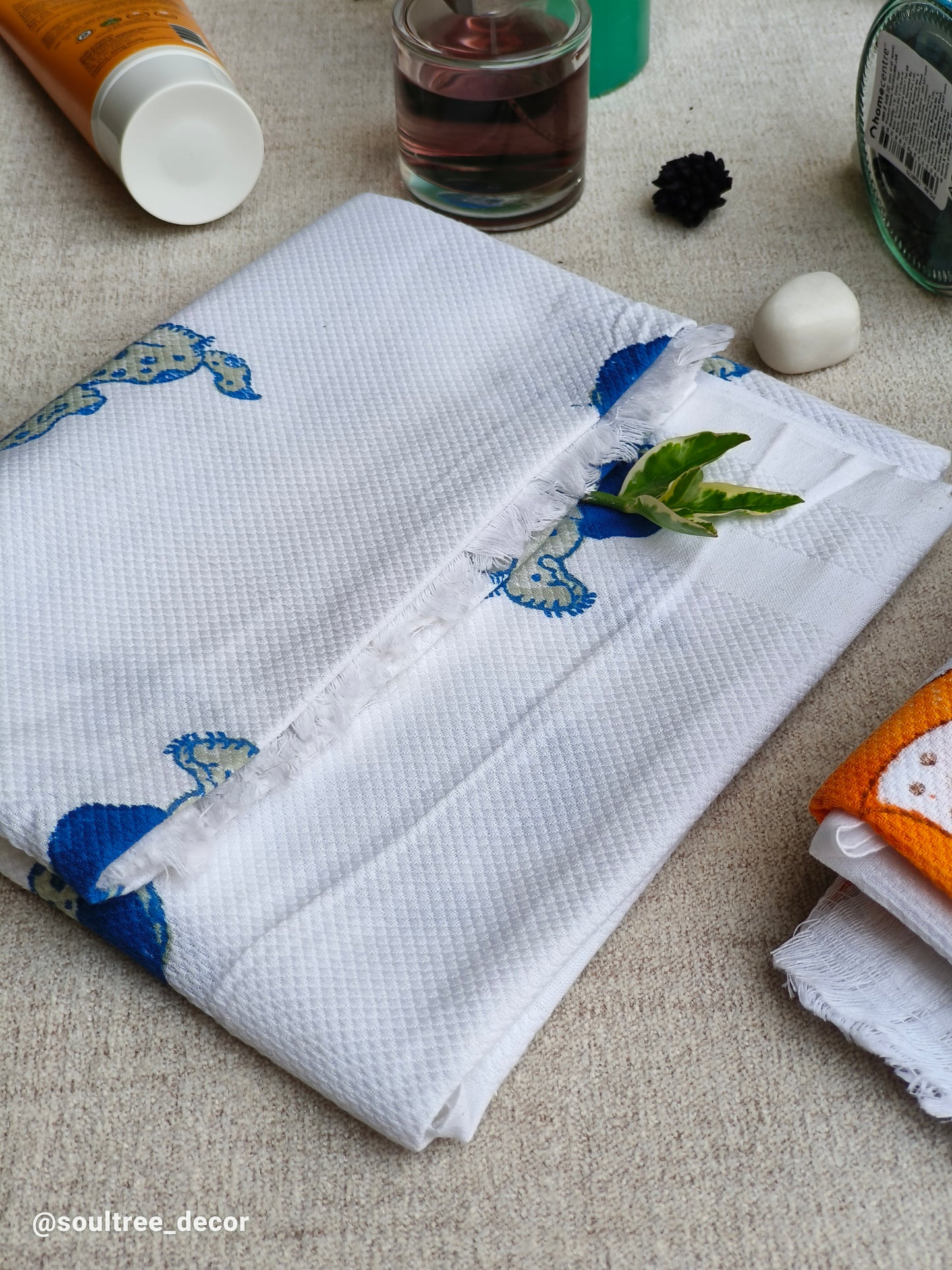 BLUE BUNNY TOWEL