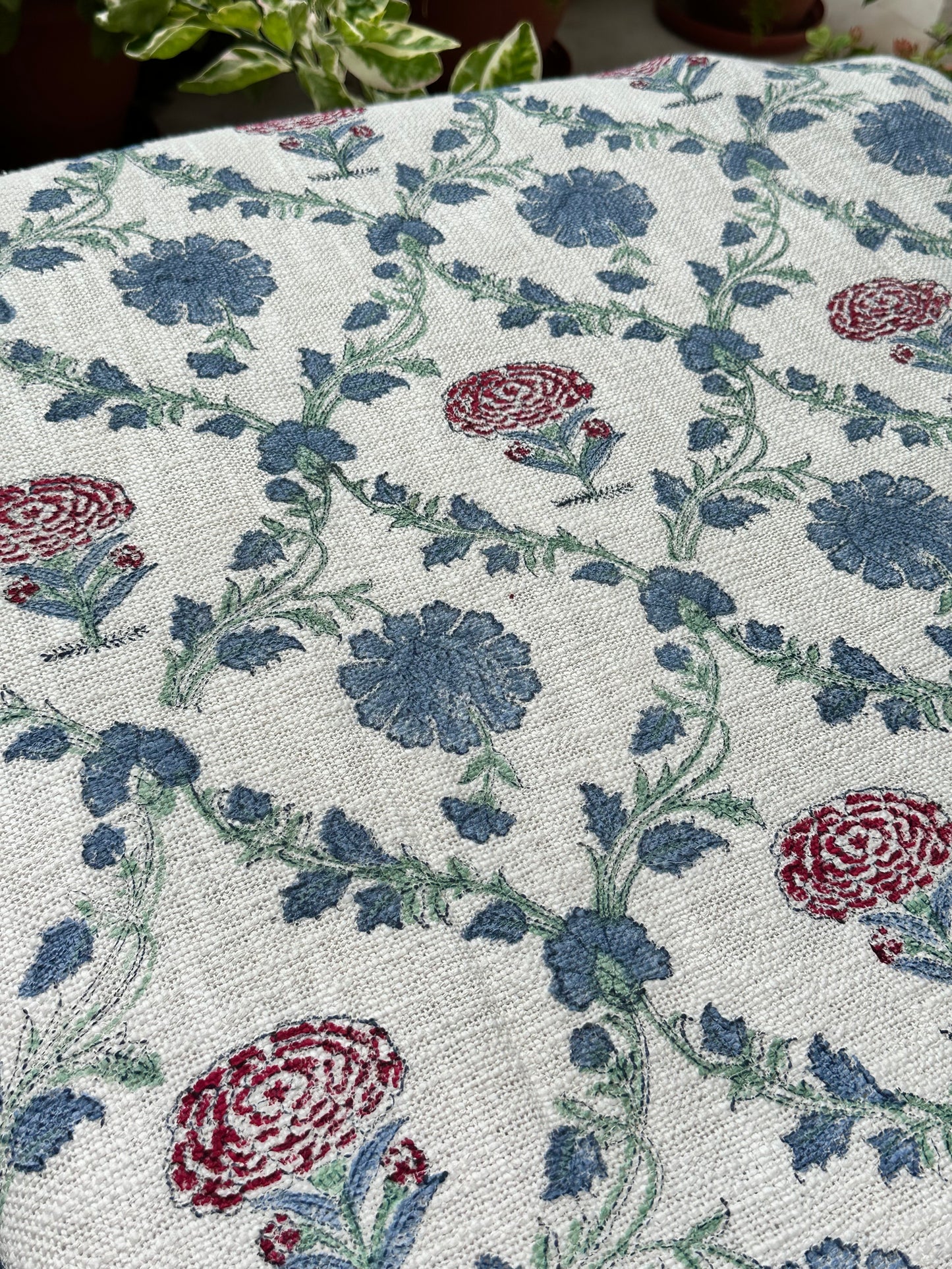 BLUE BERRY JUTE BEDCOVER