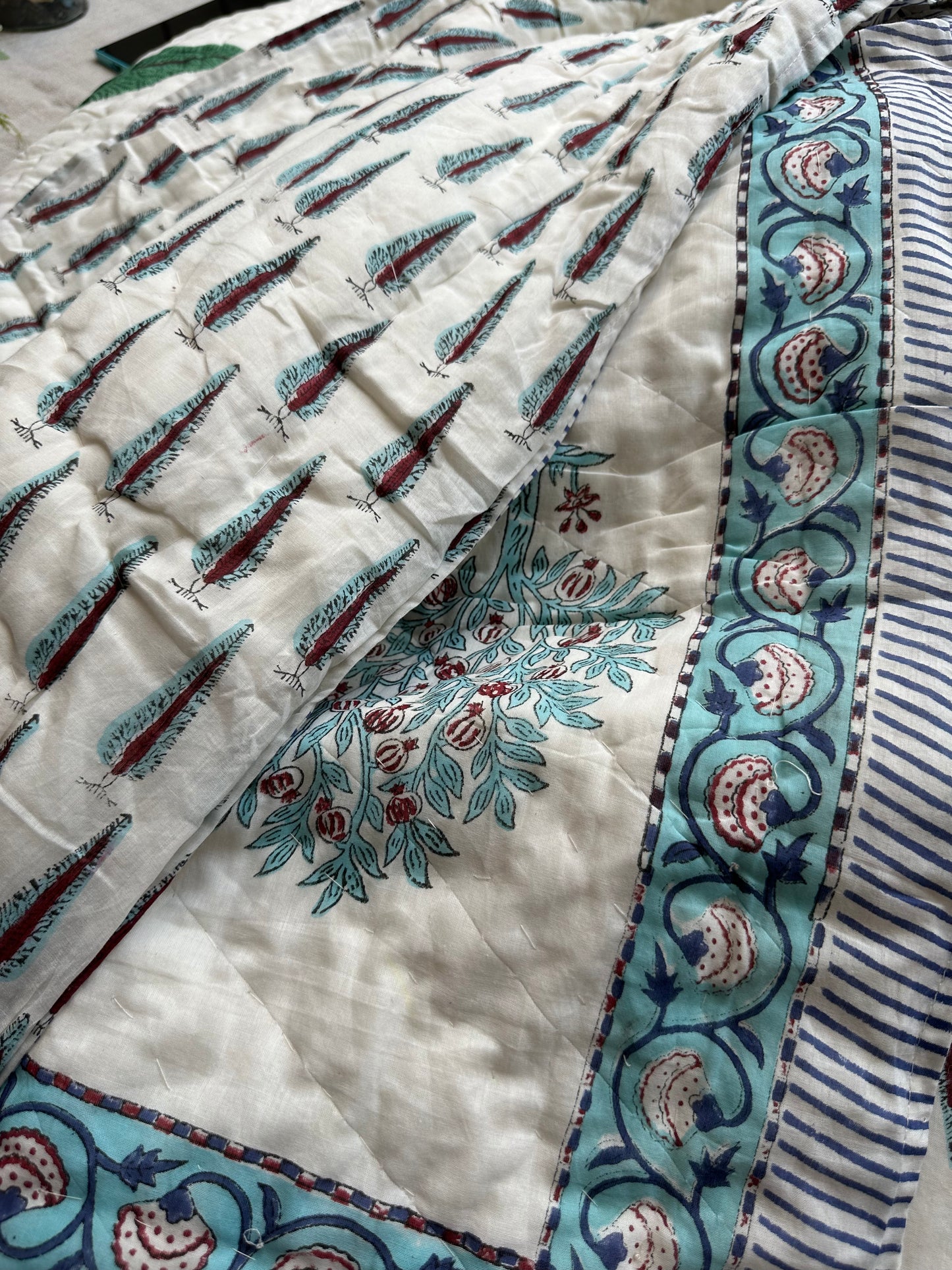 GULMOHER QUILT BLUE