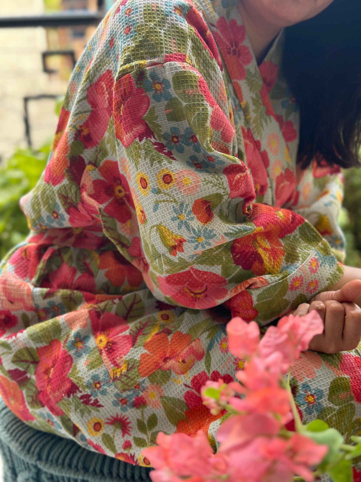 FLORAL BATHROBE