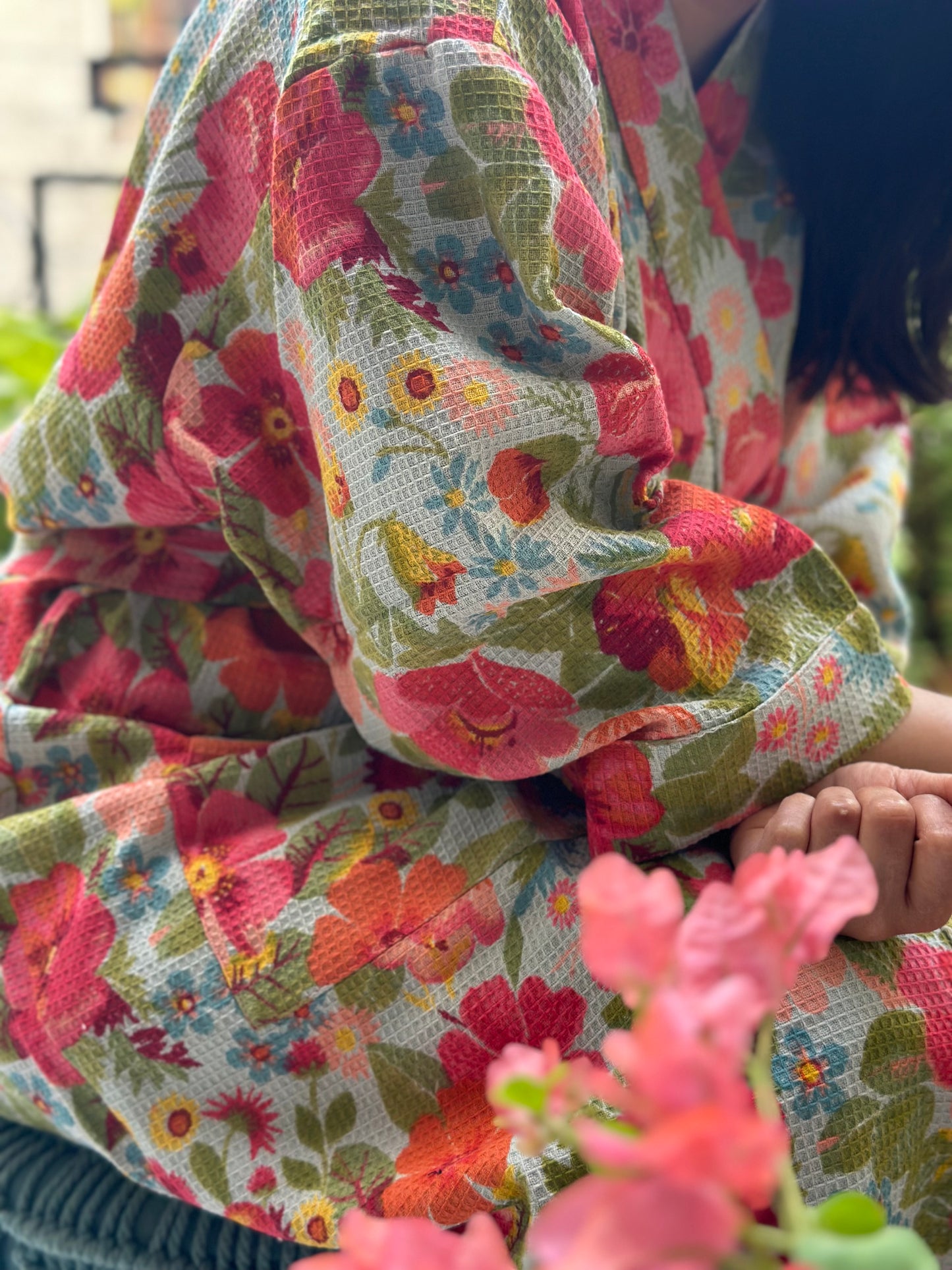FLORAL BATHROBE
