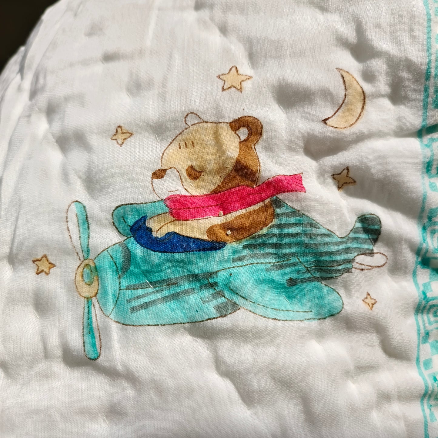 BLUE BEAR BABY QUILT