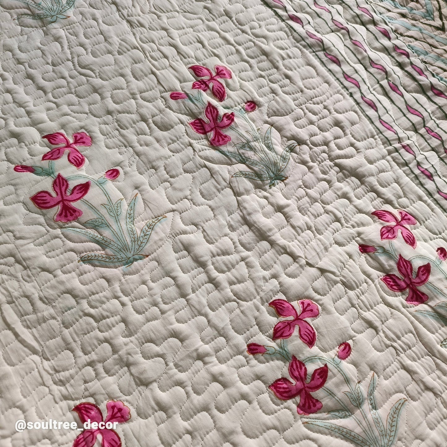 EMERALD QUILTED BEDCOVER