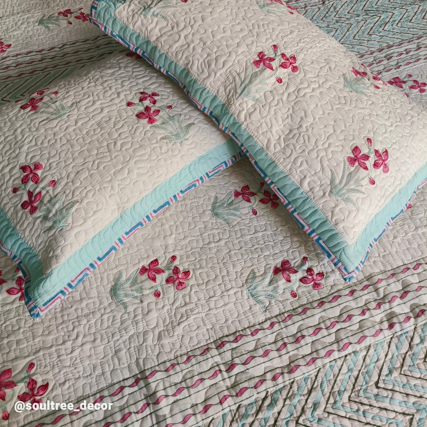 EMERALD QUILTED BEDCOVER