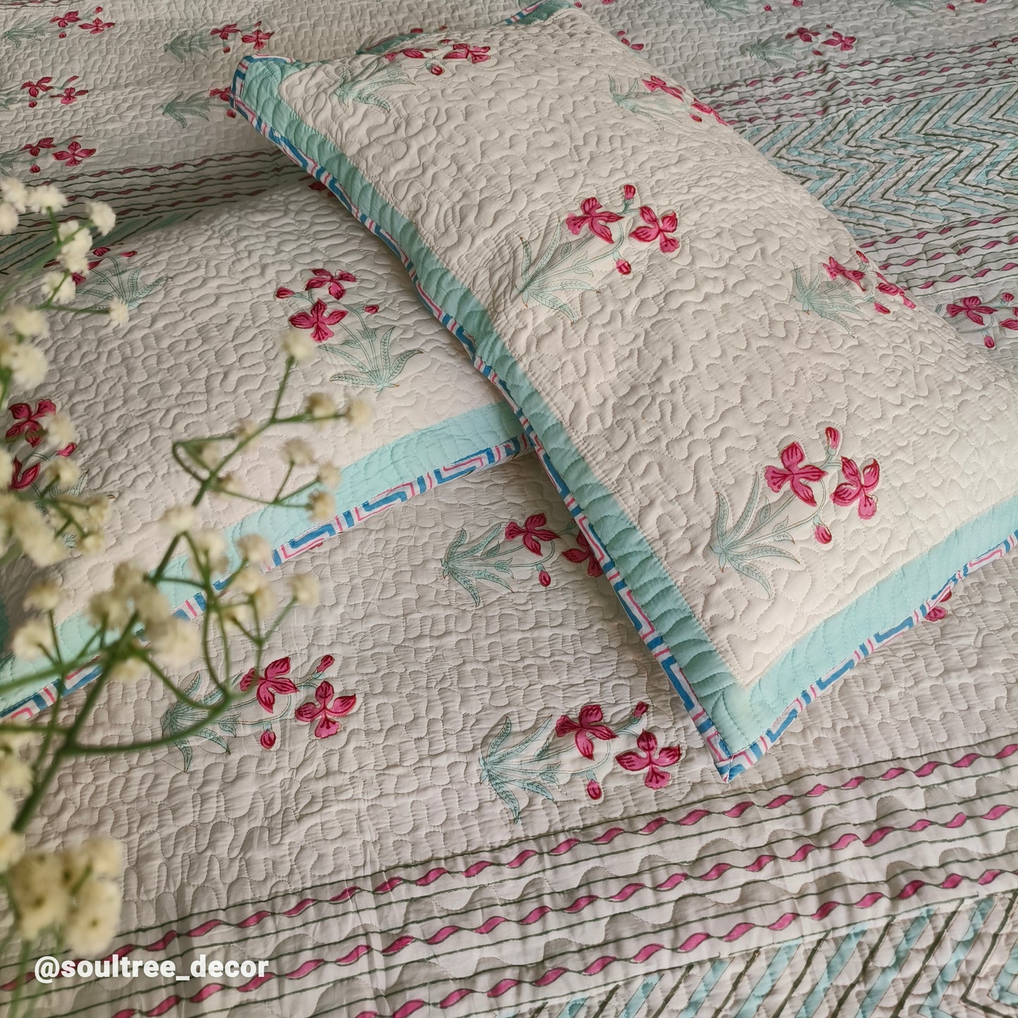 EMERALD QUILTED BEDCOVER